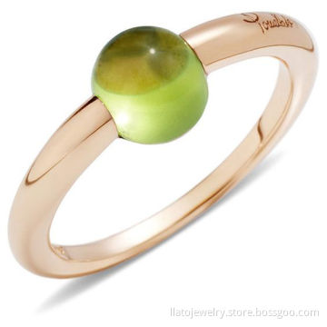 pomellato nudo ring RING IN ROSE GOLD WITH MADEIRA QUARTZ COPY